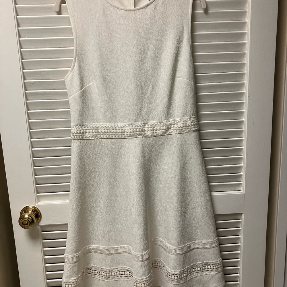 H&M Off-White Textured Dress